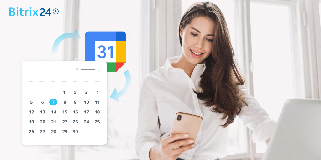 Sincronizar o Google Agenda com o Bitrix24 num dispositivo móvel